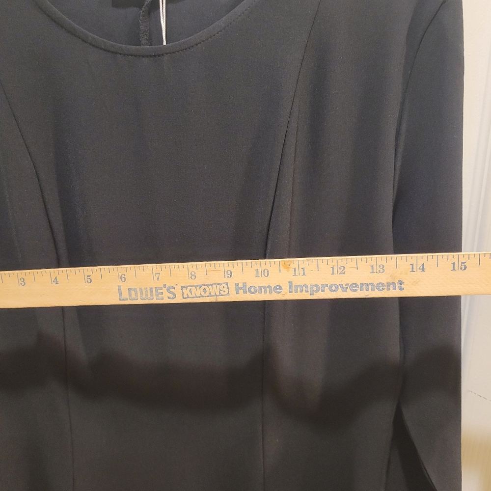 New Zara Elegant Black Long Sleeve Dress - Mini - Picture 10 of 13